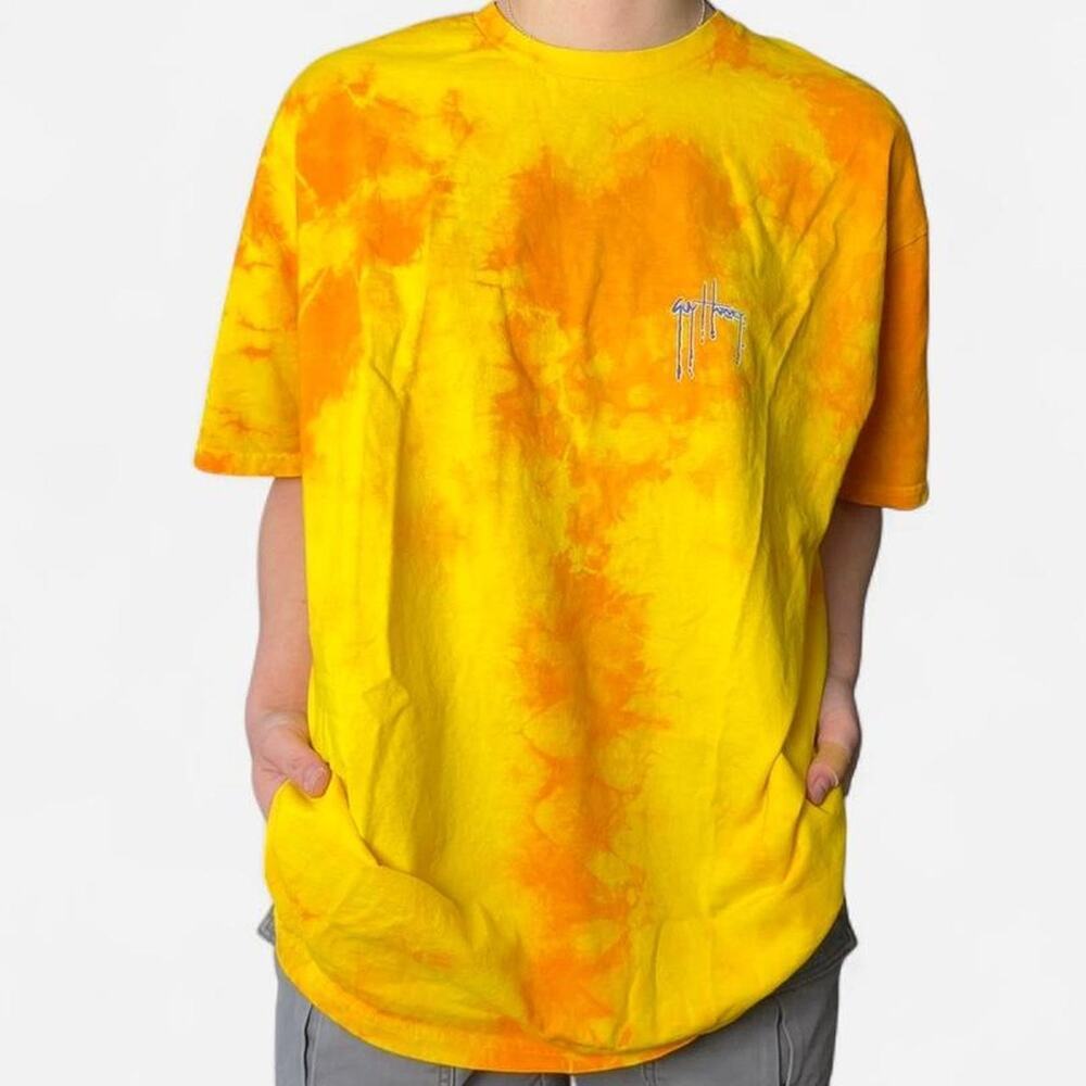 Guy harvey yellow orange tie